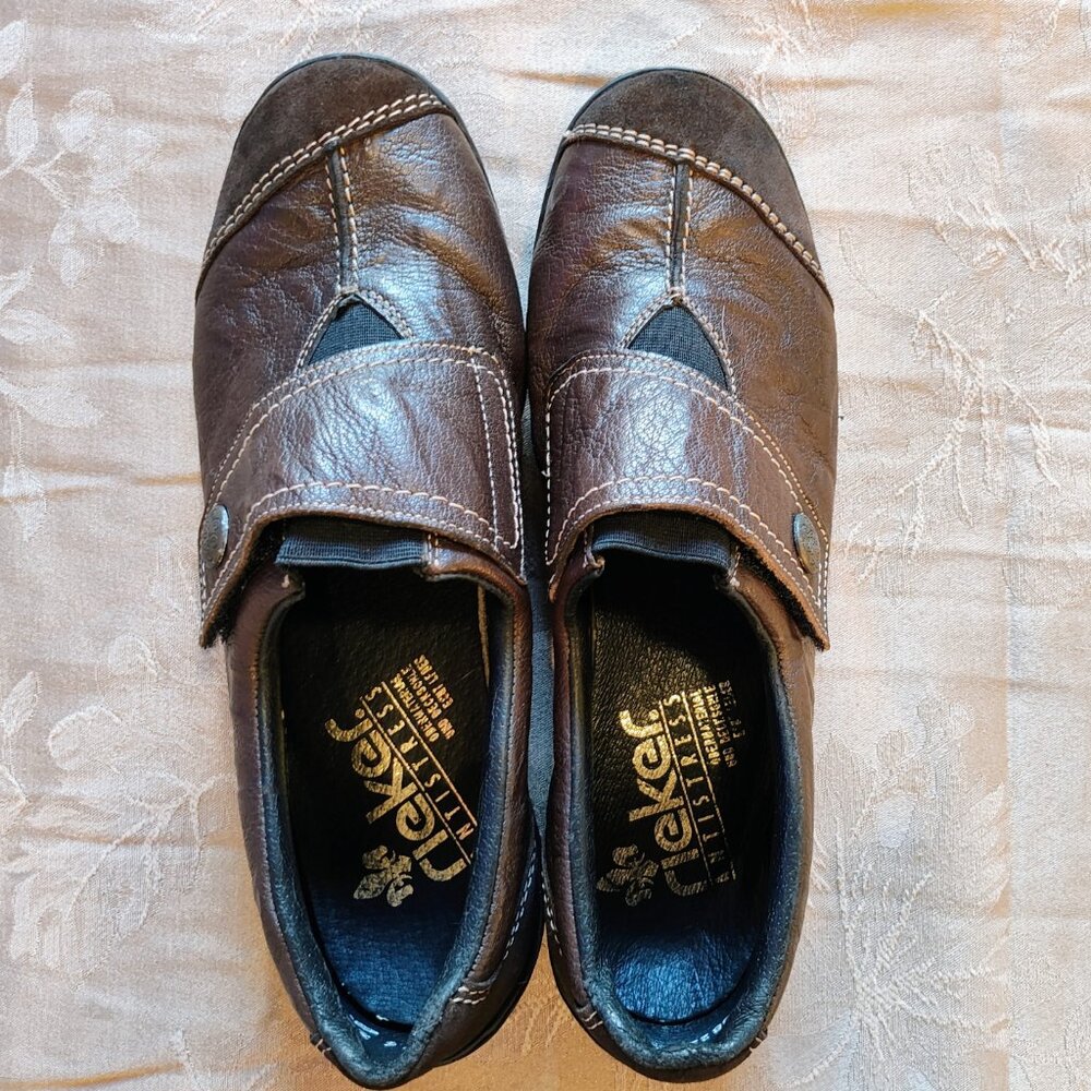 Rieker Antistress Comfort Brown Slip On Loafers, Women's Size 39, Gently Used